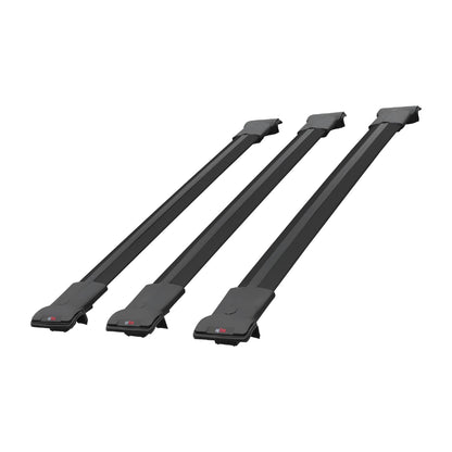 Kompatibel mit Mitsubishi Airtrek 2001-2008 FLY Model Relingträger Dachträger Auto Gepäckträger Schwarz Aluminium 3 Stangen